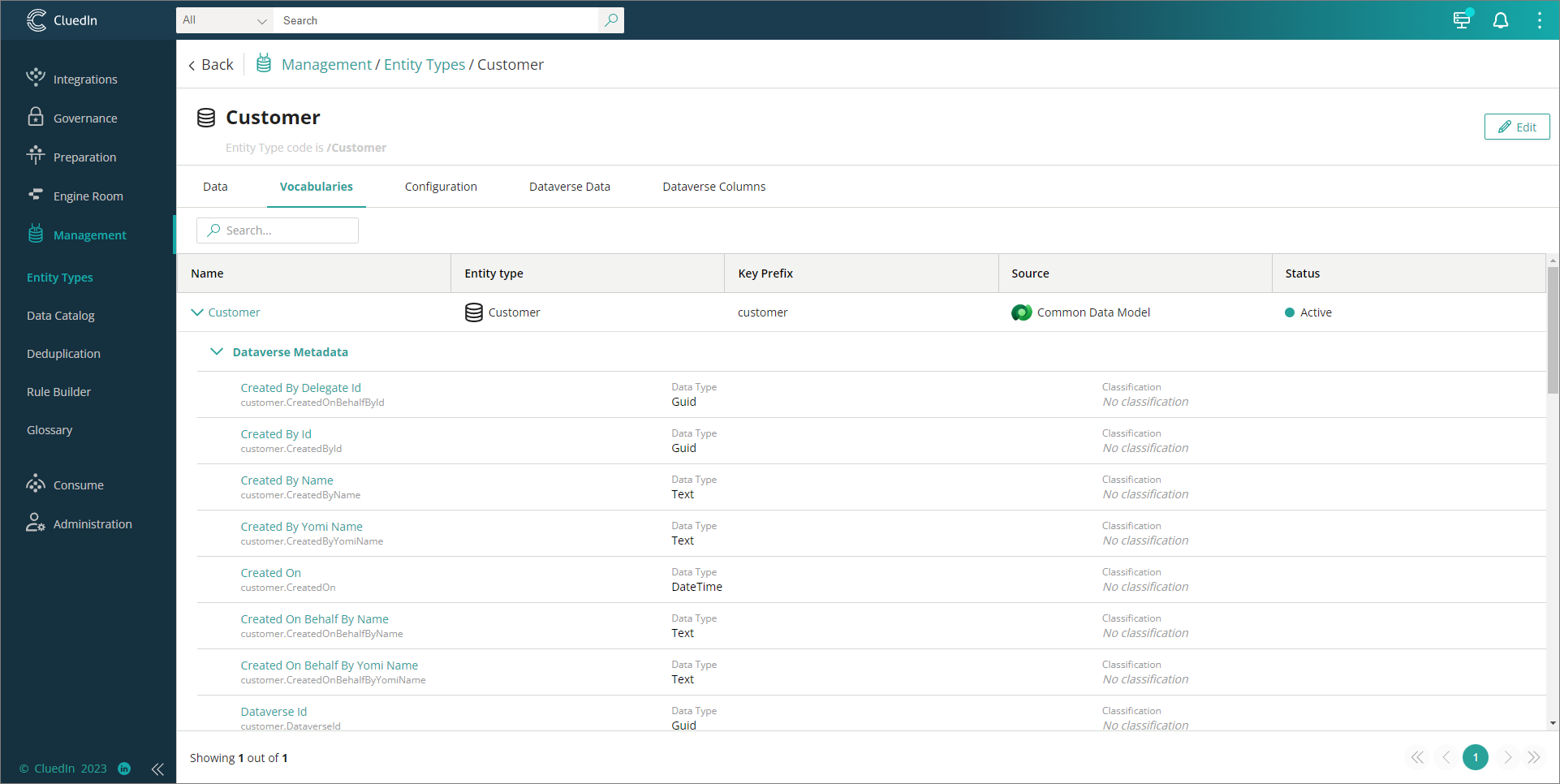 Create New EntityType and Vocab